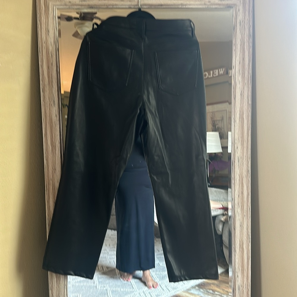 Express size 12 regular bootcut Faux Leather pants. - Picture 2 of 2